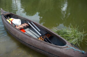 image of canoe in water