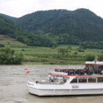 white boat on the Danube river
