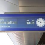 Train Platform Information Sign