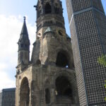 Kaiser Wilhelm Memorial Church a stone building with two large spires